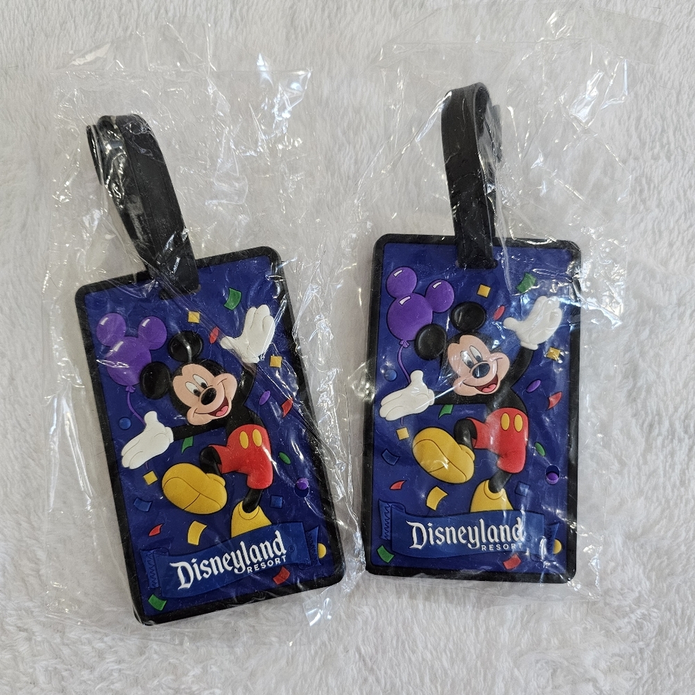 Disneyland Resort Mickey Mouse Luggage Tags - Set of 2